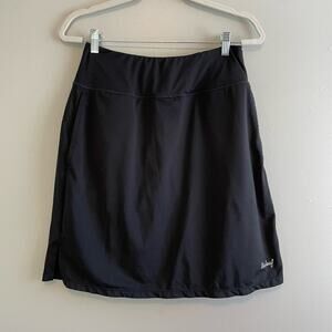 Baleaf Size L Black Skort Elastic Waist Polyester/Spandex Blend Pockets